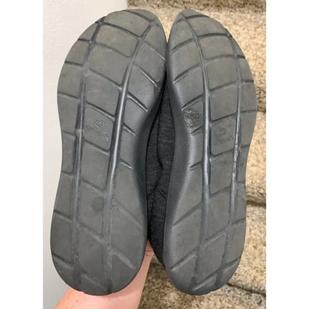 Merinos Men's Slip Ons Size 11 Carbon Grey Breathable Merino Wool Lightweight